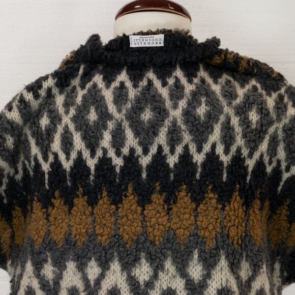 $4500 BRUNELLO CUCINELLI CASHMETE BLEND SEQUIN FUZZY SWEATER 2022 COLLECTION XS - Picture 10 of 10